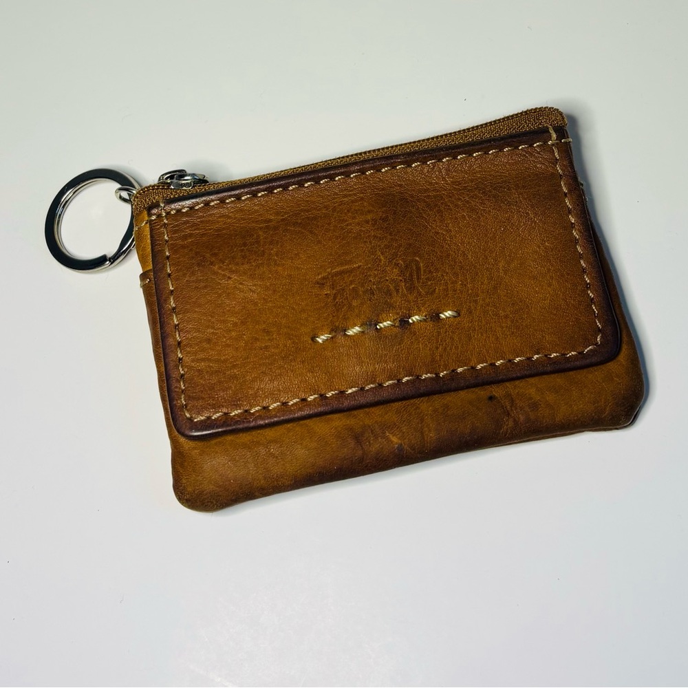 FOSSIL Brown Leather Keychain Wallet